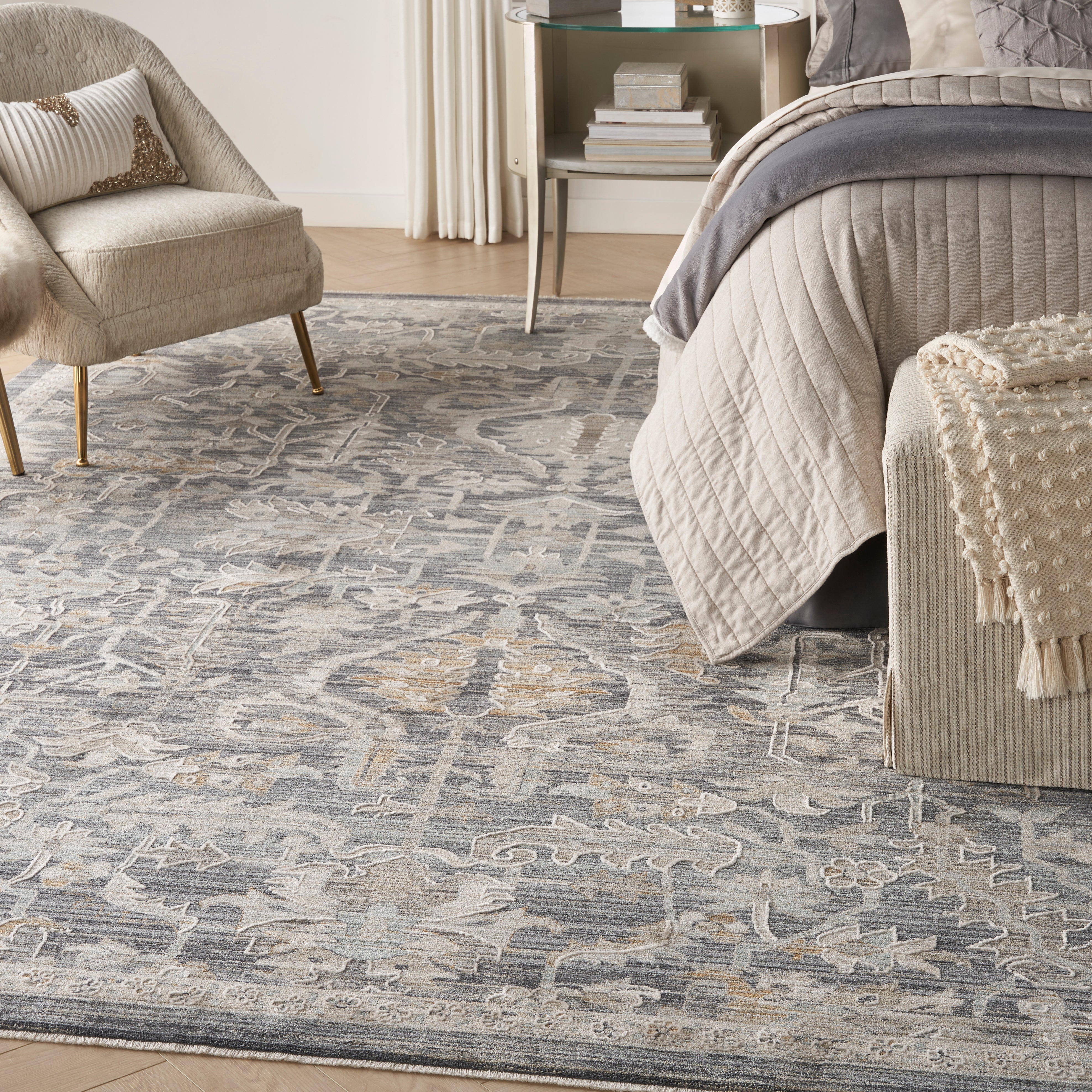 Nourison Lynx LNX02 Navy Multicolour Rug